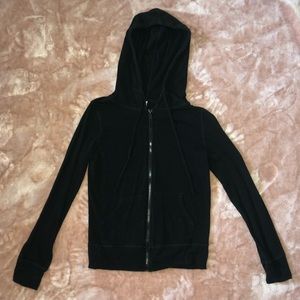💖3/$15 Black Lightweight Zip Up Jacket Small NEW